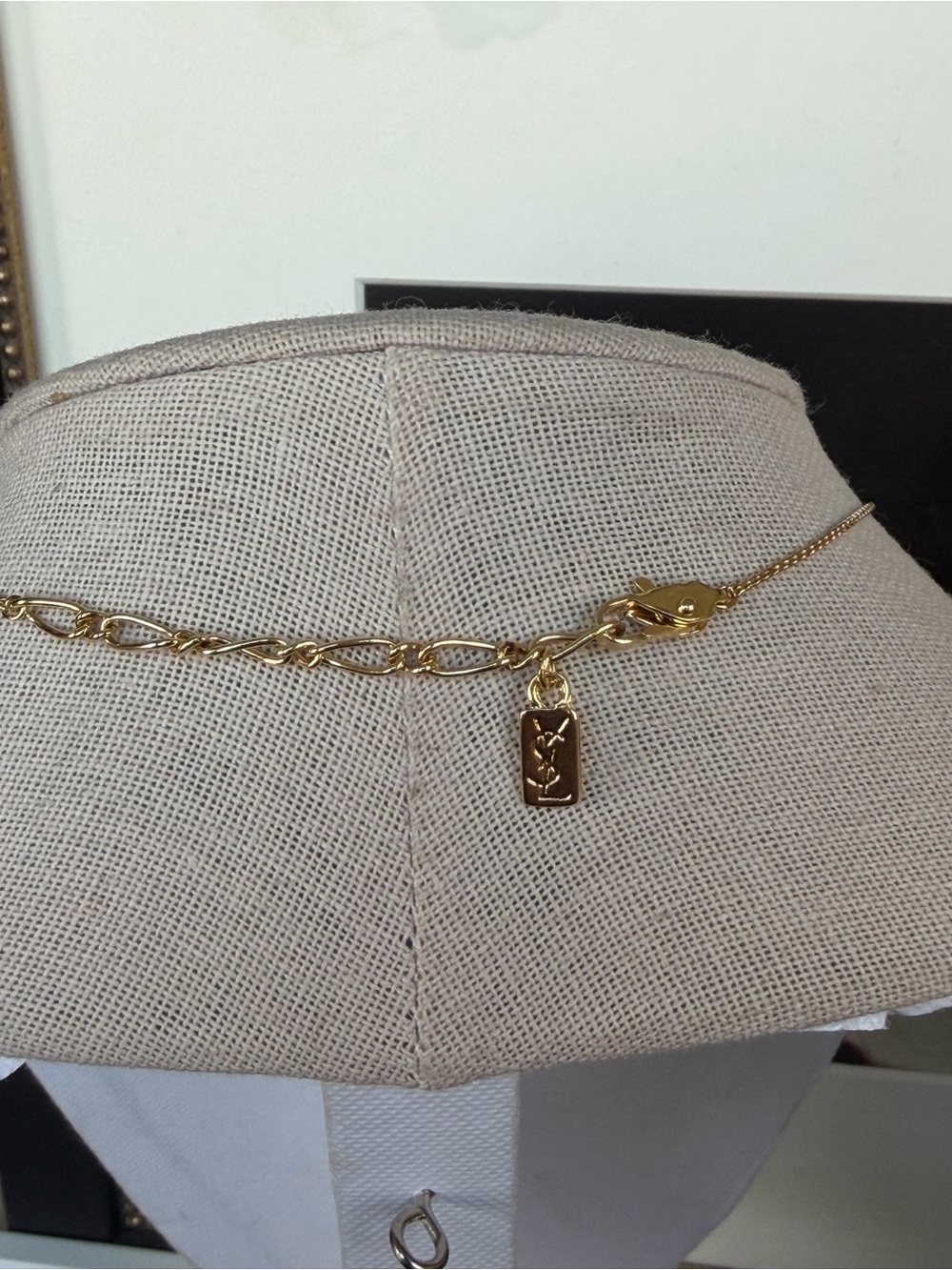 YSL Vintage Two Tone Pendant Necklace - Picture 5 of 5